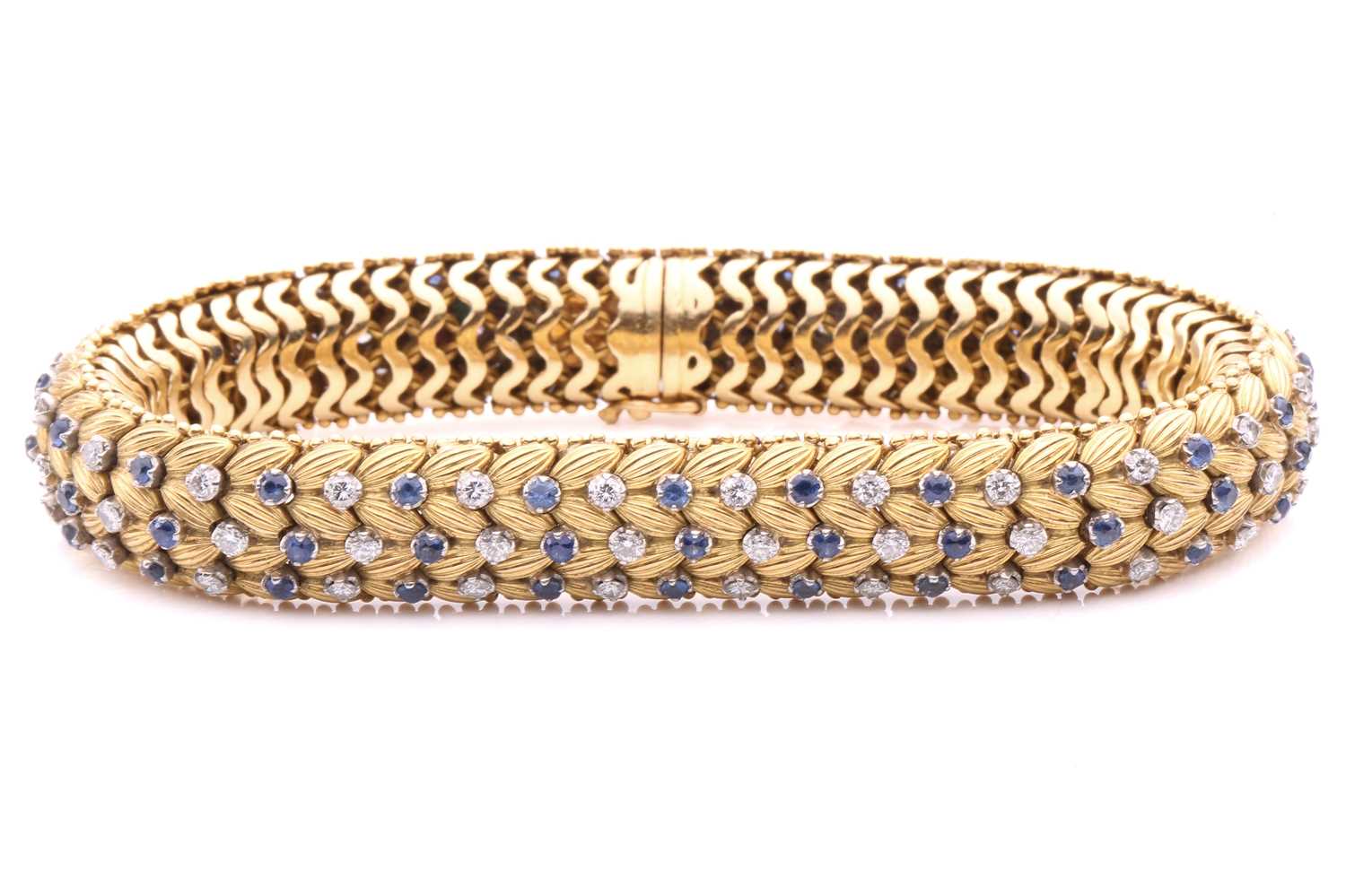 Lot 150 - Illario - a diamond and sapphire snake link...