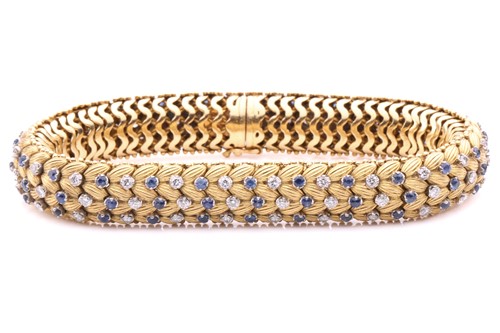 Lot 150 - Illario - a diamond and sapphire snake link...