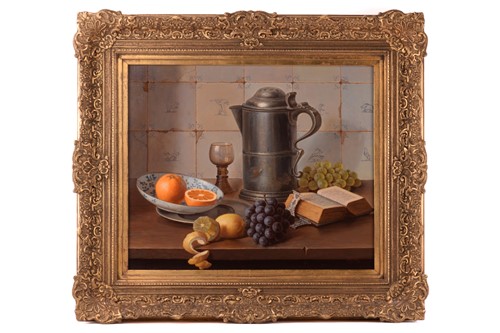Lot 34 - Eduard Pieter Moleveld (b.1946), Still life of...