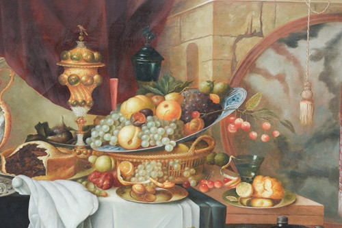 Lot 14 - L. Martin (20th century), Still Life of Fruit...