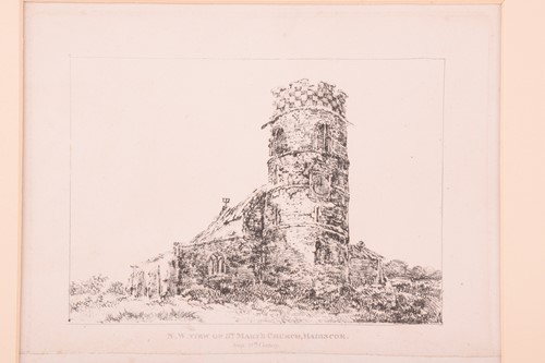 Lot 69 - John Crome (1768-1821), 'Gillingham Church',...