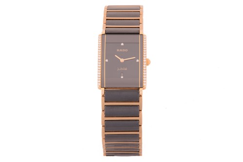Lot 414 - A Rado Jubile Diastar bi-colour diamond ladies...
