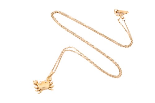 Lot 21 - Tiffany & Co. - an 18ct yellow gold crab charm...