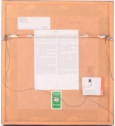 Lot 92 - David Hockney RA (b.1937), 'Digging Up Glass',...