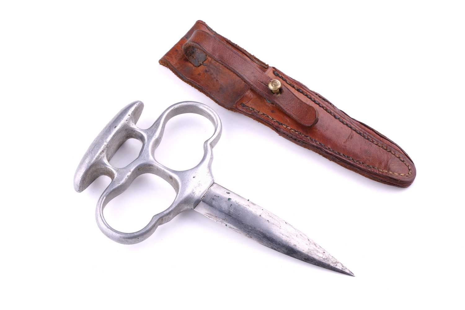 Lot 265 - An original WWI Robbins of Dudley push dagger...
