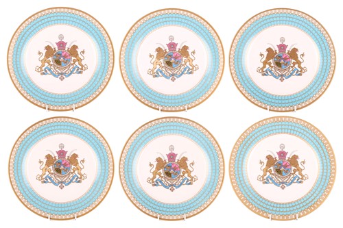 Lot 224 - A set of six Spode Collectors plates, The...