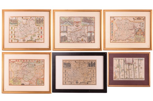Lot 68 - After John Speed, Kent with her Cities and...