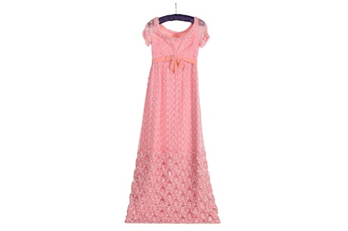 Lot 72 - Bellville et Cie - a rose pink sequined empire...