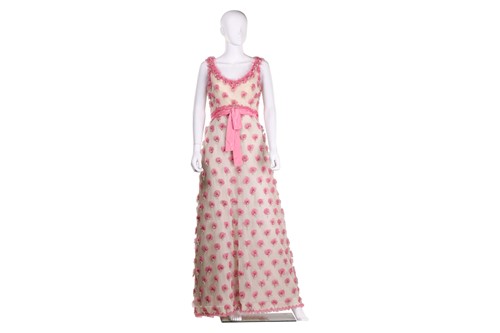 Lot 73 - Bellville et Cie - a white sleeveless sequined...
