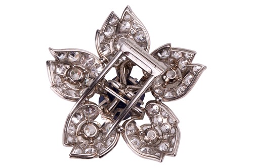 Lot 184 - A spectacular Cartier Kashmir sapphire and...