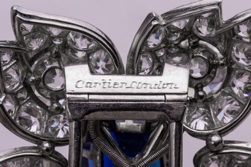 Lot 184 - A spectacular Cartier Kashmir sapphire and...