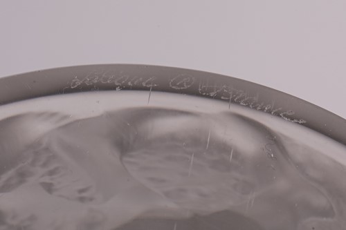Lot 302 - A Lalique 'Bacchantes' frosted glass vase,...