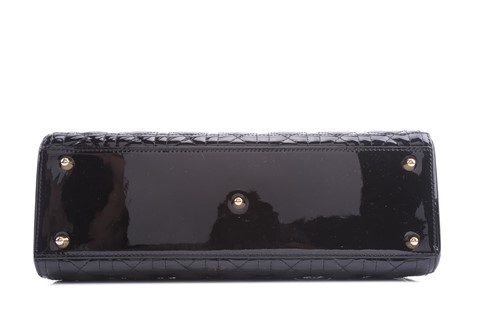 Lot 43 - Christian Dior - a large 'Lady Dior' bag in...
