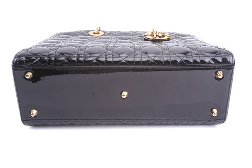 Lot 43 - Christian Dior - a large 'Lady Dior' bag in...