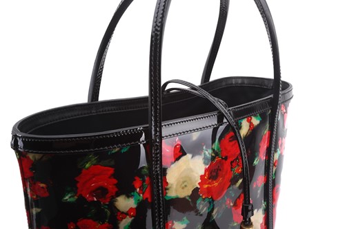Lot 24 - Dolce & Gabbana - a large rose print shopping...