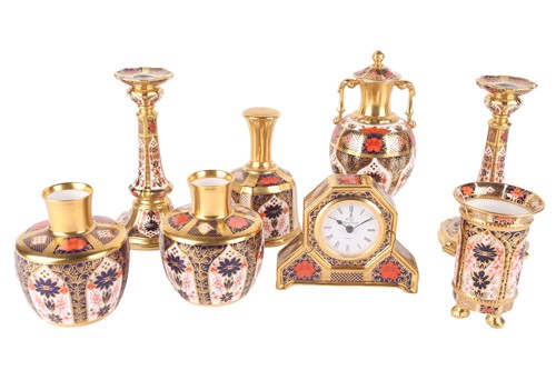 Lot 219 - A pair of Royal Crown Derby "Old Imari" Ltd...