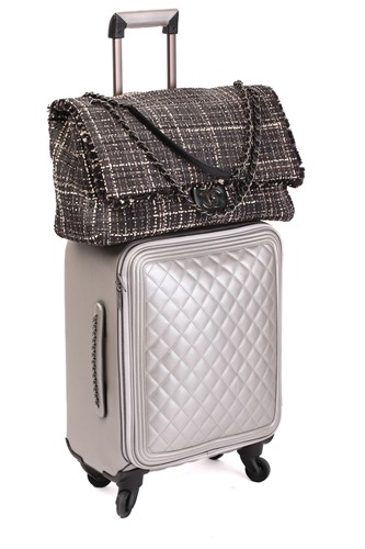 Lot 341 - Chanel - Travel duo consisting of a jumbo flap...