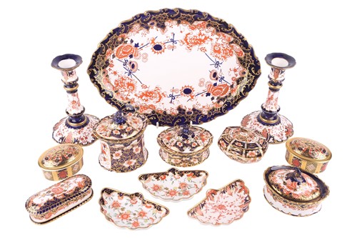 Lot 246 - A Royal Crown Derby "Japan" bone china part...