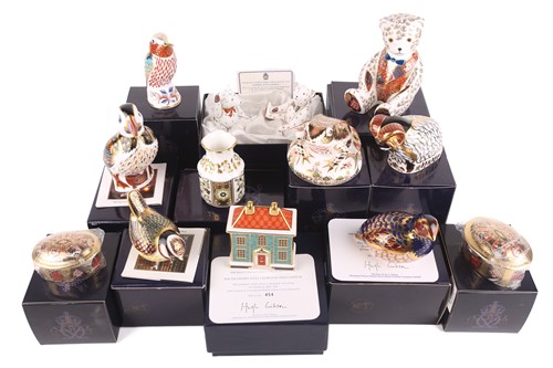 Lot 278 - A collection of boxed Royal Crown Derby Mostly...