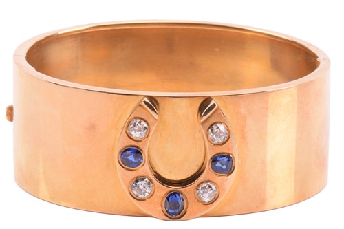 Lot 196 - A late 19th-century sapphire and diamond...