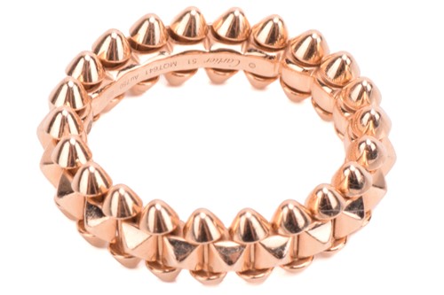 Lot 97 - Cartier - 'Clash de Cartier' ring in 18ct rose...