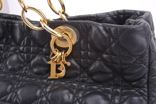Lot 34 - Christian Dior - a large 'Lady Dior' shopping...