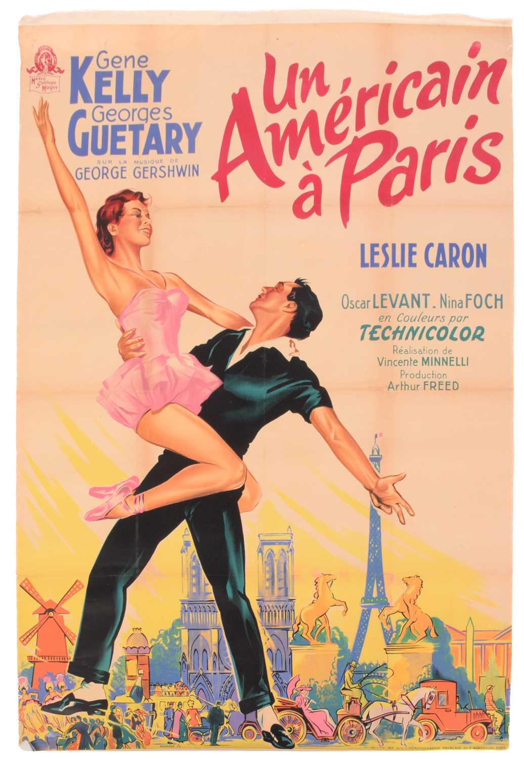 Lot 340 - An original colour 1951 film poster for 'Un...