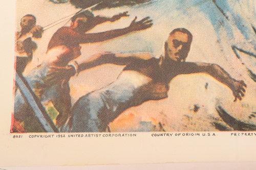 Lot 322 - An original colour 1952 film poster for 'The...