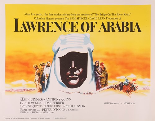 Lot 344 - 'Lawrence of Arabia', an original 1962 cinema...