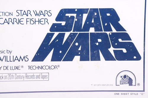 Lot 351 - Star Wars (1977), a US One Sheet film poster, '...