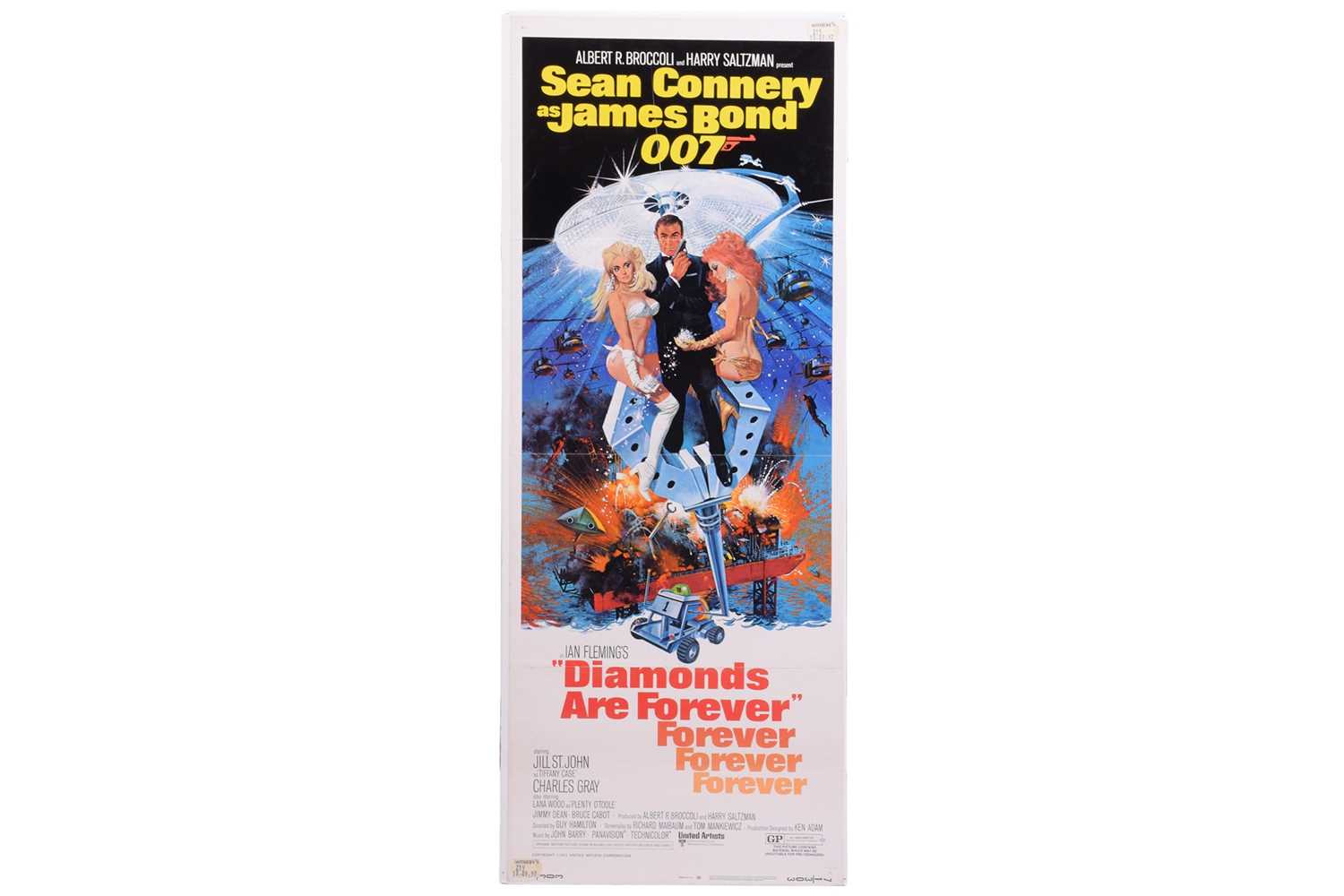 Lot 254 - 'Diamonds Are Forever', an original 1971 US...