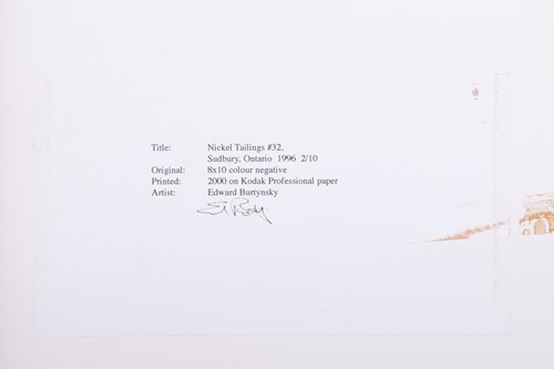Lot 51 - Edward Burtynsky (b.1955) Canadian, 'Nickel...