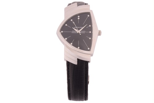 Lot 291 - A Hamilton Ventura Reissue Stainless Steel...