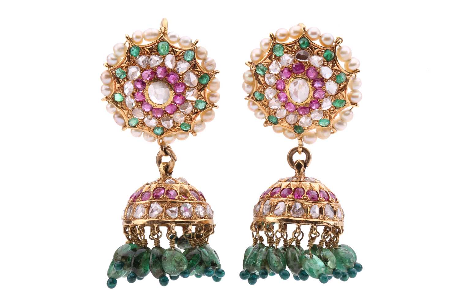Lot 181 - Princess Nawabzadi Farrukh - a pair of Indian...