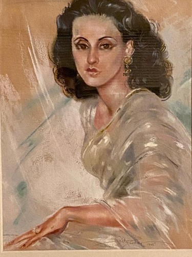 Lot 181 - Princess Nawabzadi Farrukh - a pair of Indian...
