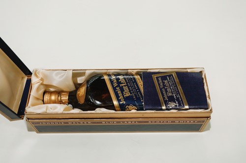 Lot 157 - Two bottles of Johnnie Walker Blended Blue...