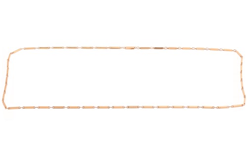 Lot 187 - Andrew Grima - a polished bar link necklace in...