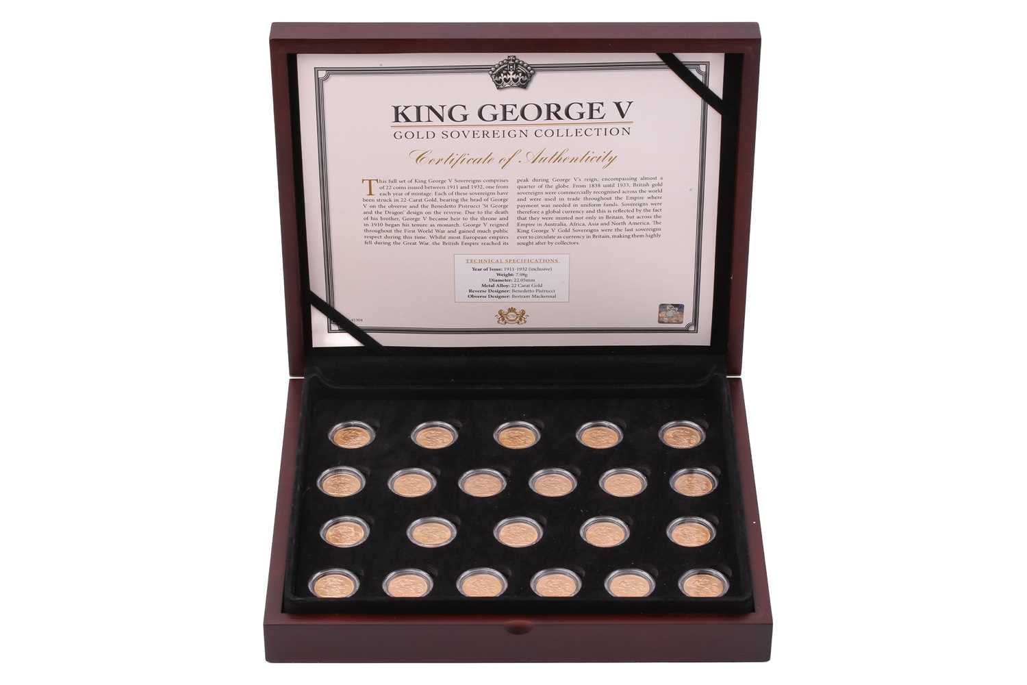 Lot 206 - A King George V Gold Sovereign Collection...