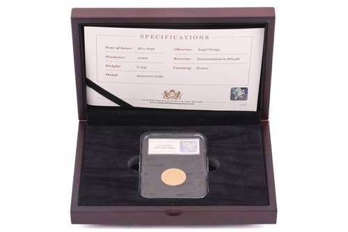 Lot 231 - An 1895 French 20 Francs Gold Lucky Angel Coin...