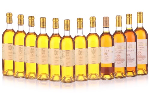 Lot 50 - 12 mixed bottles of Sauternes comprising 8 x...