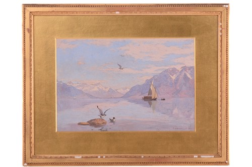 Lot 210 - François Bocion (1828 - 1890), Sailing vessel...