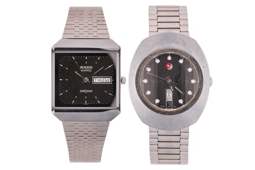 Lot 415 - Two Rado gents Diastars, featuring a Rado...