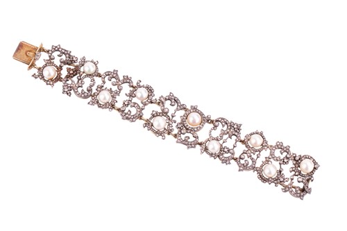 Lot 147 - A mid-Victorian natural saltwater pearl and...