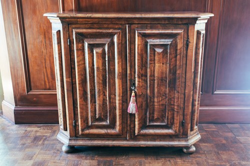 Lot 39 - A German Baroque walnut cabinet, 18th century...
