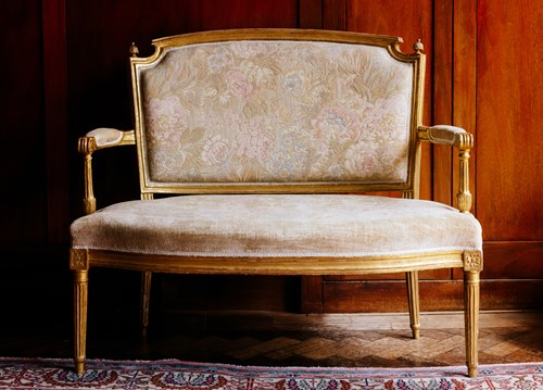 Lot 173 - A 19th-century carved wood and gilt gesso...