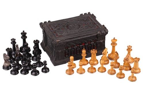 Lot 347 - Jacques, London: a 'Staunton Chess Men'...