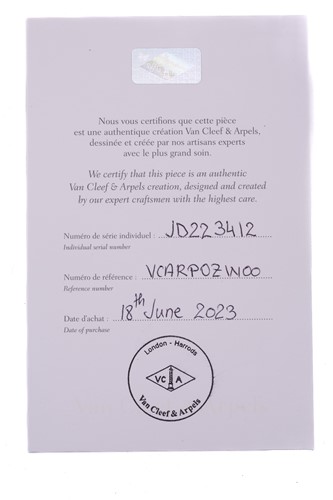 Lot 304 - Van Cleef & Arpels - a diamond-set lotus...