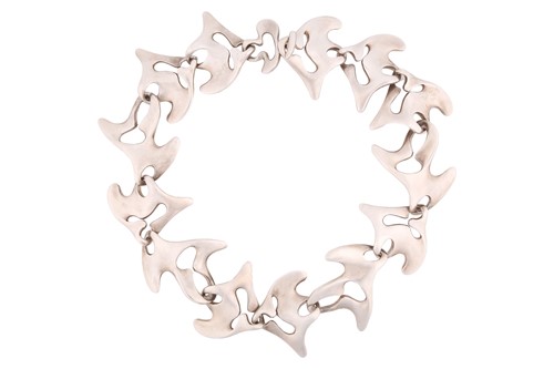 Lot 271 - Georg Jensen - a necklace with abstract...