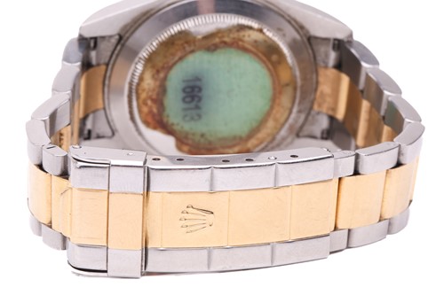 Lot 429 - A Rolex Submariner Bi-metal Blue dial...