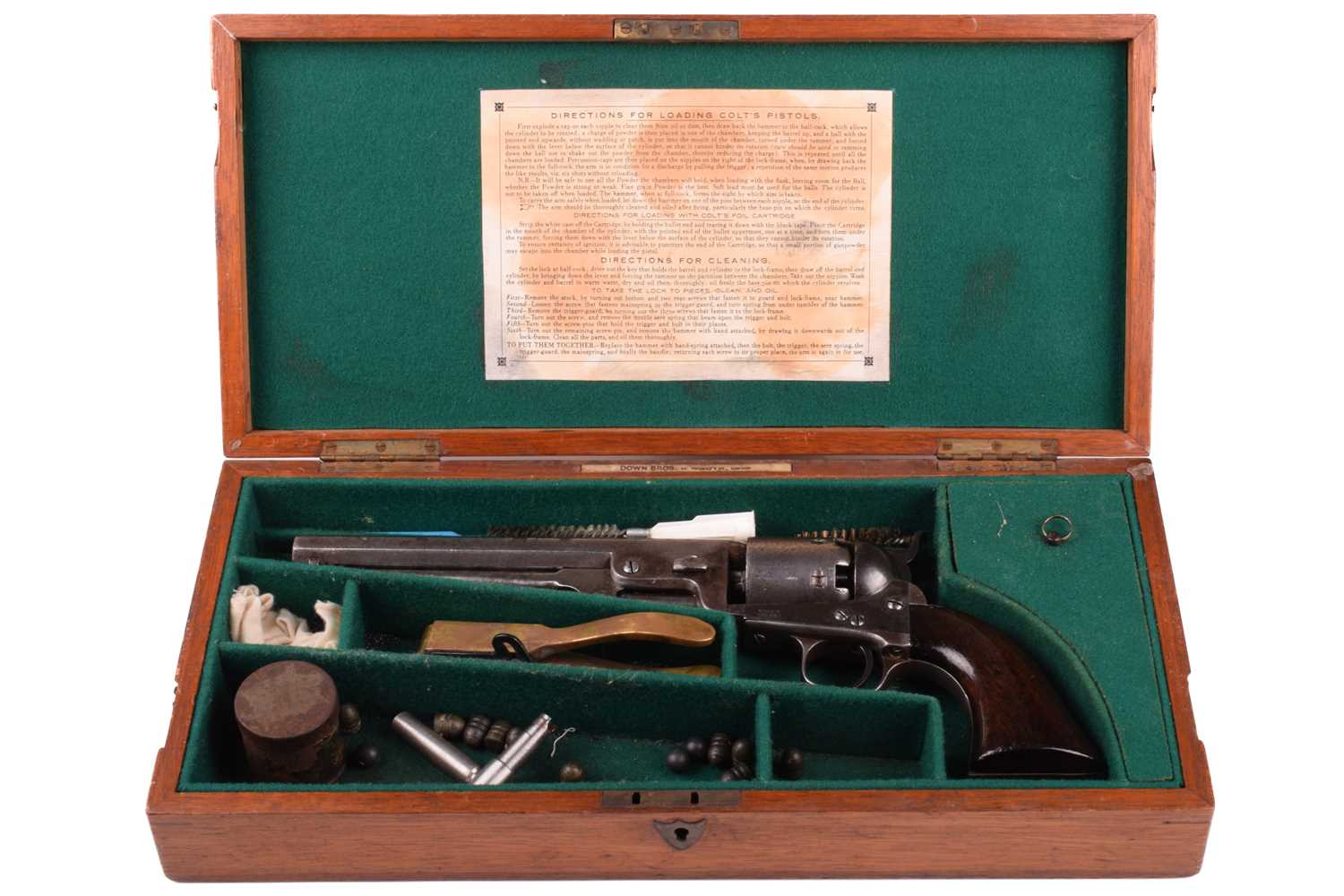 Lot 328 - A cased London-made Colt 1851 Navy pattern...
